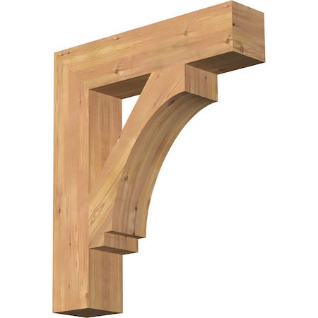 Ekena Millwork Imperial Block Smooth Bracket, Western Red Cedar, 5 1/2"W x 26"D x 30"H BKT06X26X30IMP05SWR